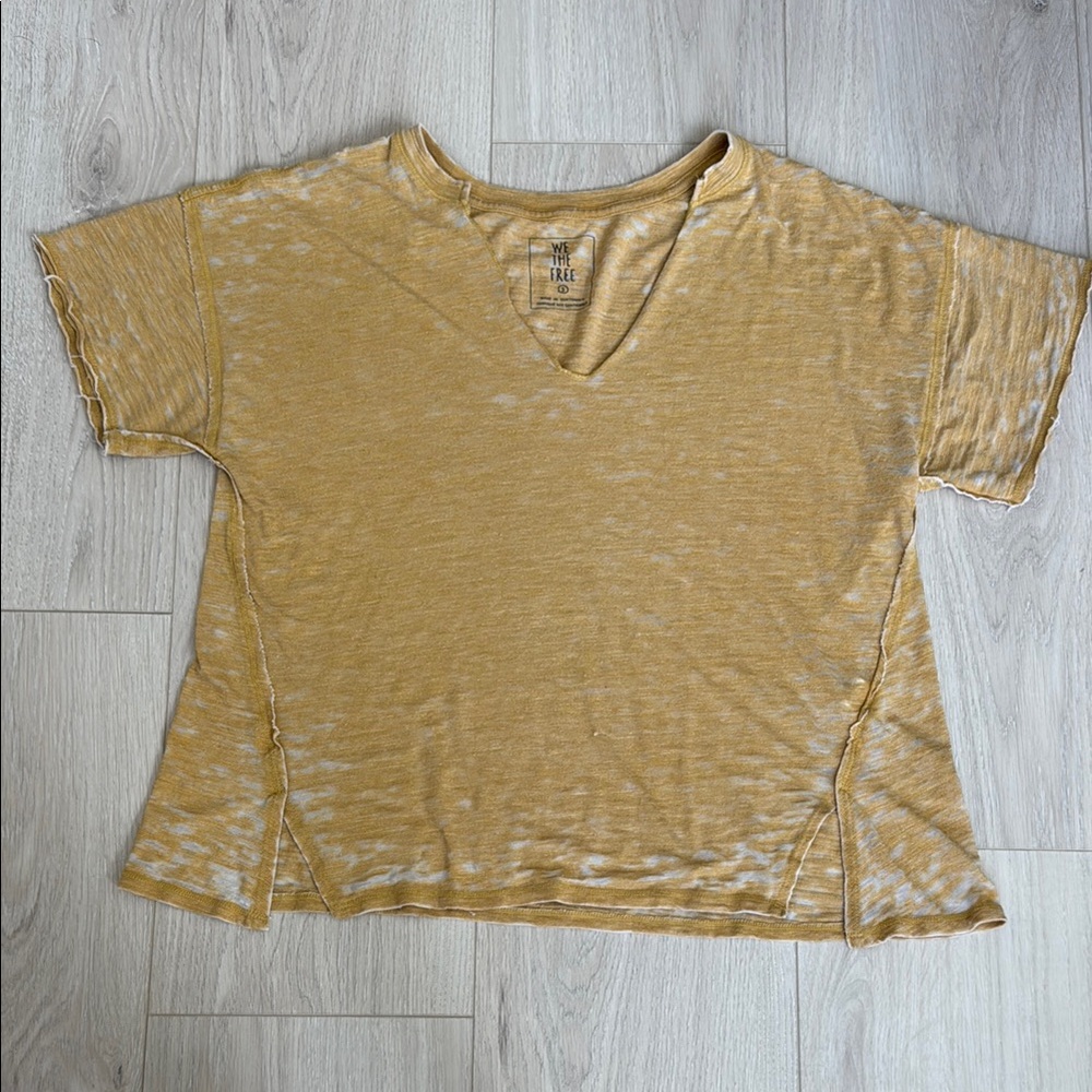 We The Free Yellow Relaxed Boxy Tee
